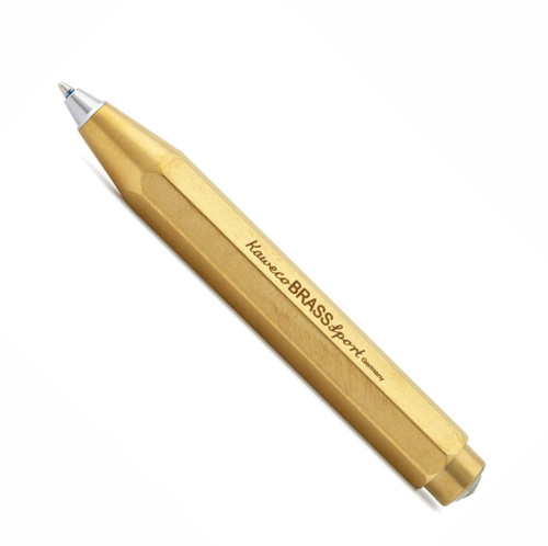 Ручка шариковая Kaweco BRASS Sport 1,0 мм, корпус латунный