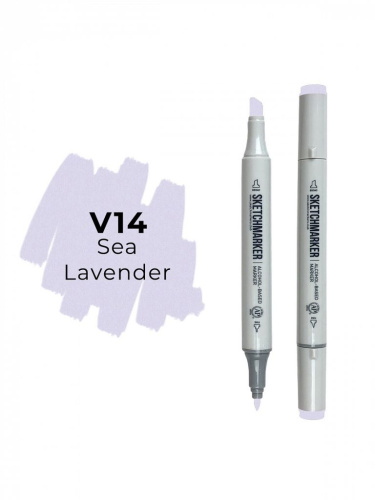 Маркер двухсторонний на спиртовой основе Sketchmarker Цвет Сиреневое море