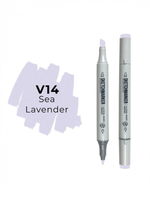 Маркер двухсторонний на спиртовой основе Sketchmarker Цвет Сиреневое море