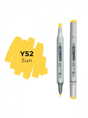 Маркер двухсторонний на спиртовой основе Sketchmarker Цвет Солнце