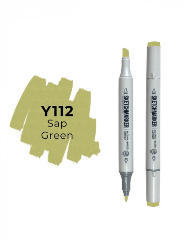 Маркер двухсторонний на спиртовой основе Sketchmarker Цвет Зеленая краска из крушины