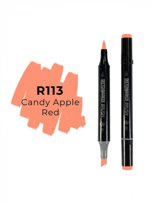 Маркер двухсторонний на спиртовой основе Sketchmarker Brush Цвет Красное яблоко в карамели