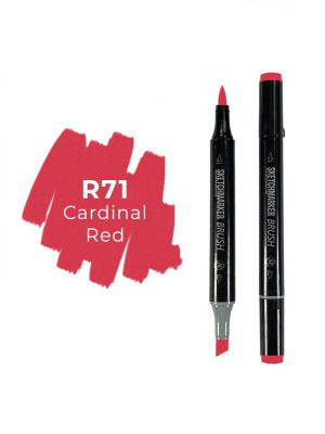Маркер двухсторонний на спиртовой основе Sketchmarker Brush Цвет Красный кардинал