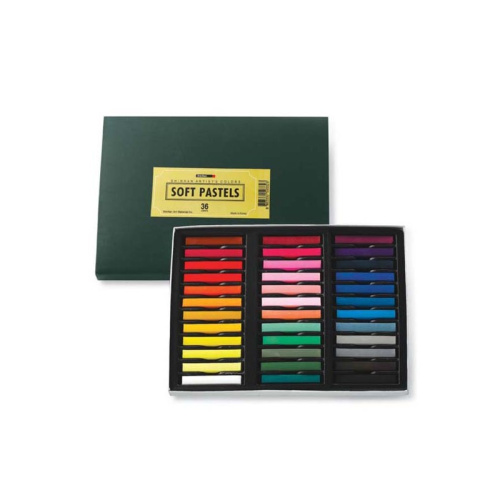 Набор сухой пастели ShinHanart "Soft Pastel" 36 цв, в картонной упаковке