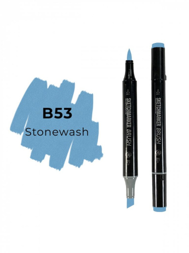 Маркер двухсторонний на спиртовой основе Sketchmarker Brush Цвет Пемза