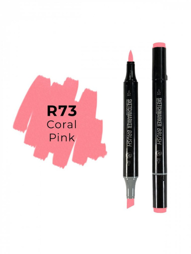 Маркер двухсторонний на спиртовой основе Sketchmarker Brush Цвет Розовый корал
