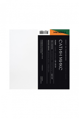 Холст на подрамнике грунтованный ТУЮКАН сатин микс 20х20 см