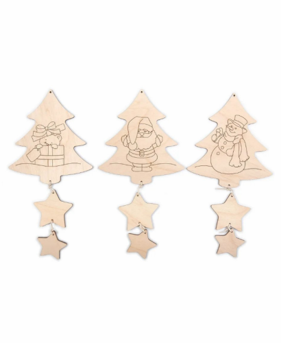Набор заготовок для декорирования "Резные ёлочки"
