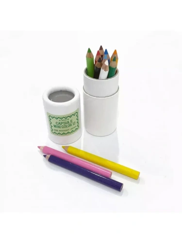 Набор мини-карандаши цветные Talent Toys 12 шт в тубусе