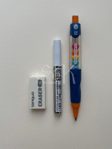 Карандаш механический Languo , 2,00 мм, стержни, точилка