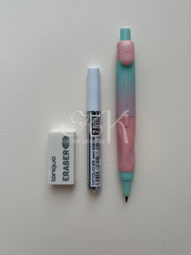 Карандаш механический Languo , 2,00 мм, стержни, точилка