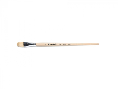 Кисть щетина №22 овальная Roubloff "1632" длинная ручка п/лак