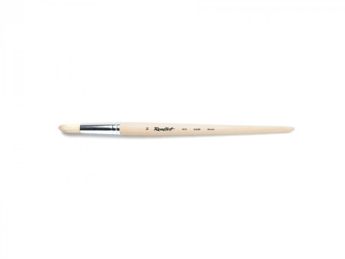 Кисть щетина №14 круглая Roubloff "1612" длинная ручка п/лак