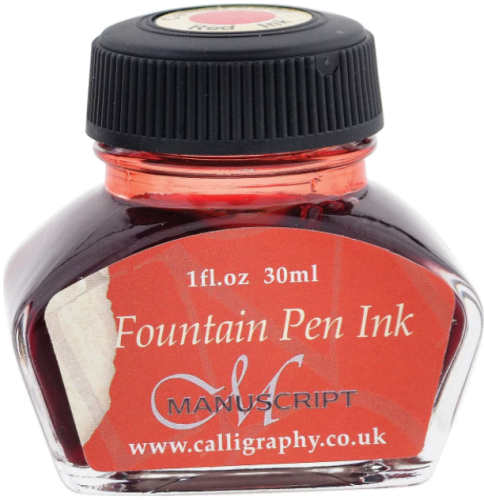 Чернила Manuscript "Fountain Pen" 30 мл, красный