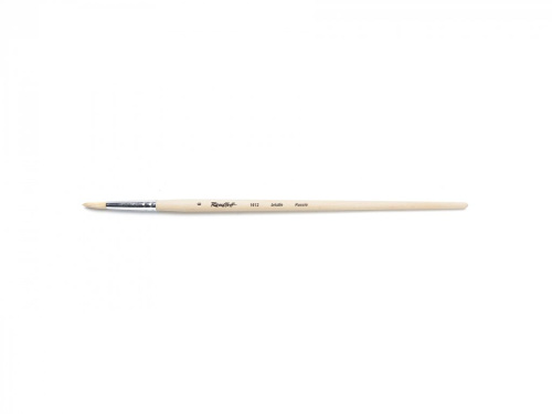 Кисть щетина №6 круглая Roubloff "1612" длинная ручка п/лак