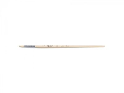 Кисть щетина №6 круглая Roubloff "1612" длинная ручка п/лак