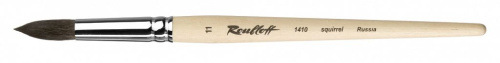 Кисть белка №11 круглая Roubloff "1410" короткая ручка п/лак