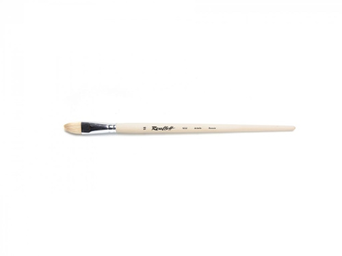Кисть щетина №18 овальная Roubloff "1632" длинная ручка п/лак