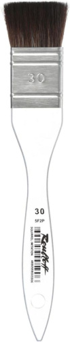Кисть синтетика белка имитация №30 Roubloff "5F2Р" короткая ручка прозрачная