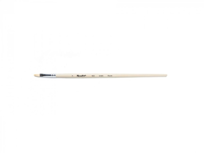 Кисть щетина №7 овальная Roubloff "1632" длинная ручка п/лак