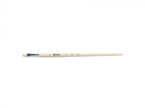 Кисть щетина №8 овальная Roubloff "1632" длинная ручка п/лак