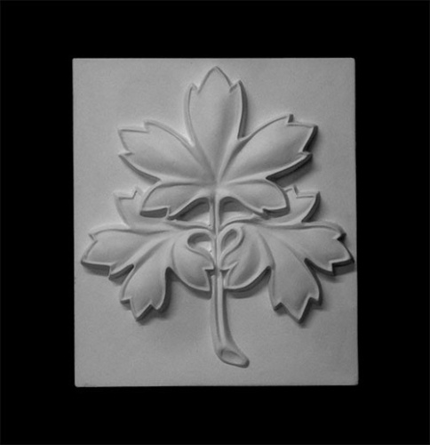 Гипс Орнамент "Ветка клёна"