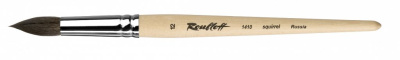 Кисть белка №12 круглая Roubloff "1410" короткая ручка п/лак