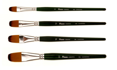 Кисть синтетика овальная Pinax"Creative 346" короткая ручка