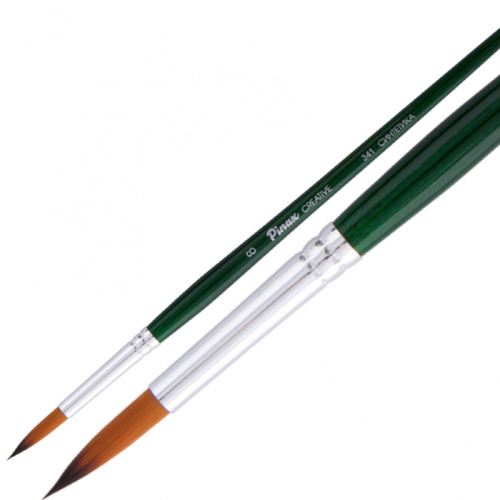 Кисть синтетика круглая "Pinax Creative 341" короткая ручка