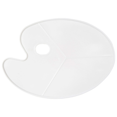 Палитра пластиковая Pinax овальная, без углублений, 3 сектора