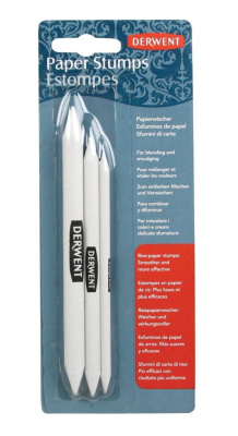 Набор растушевок Derwent из рисовой бумаги 3 шт в блистере