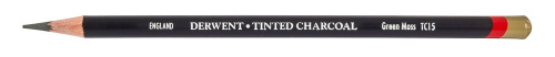 Карандаш угольный тонированный Derwent "Tinted Charcoal" Зеленый мох