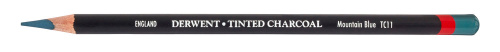 Карандаш угольный тонированный Derwent "Tinted Charcoal" Синий горный