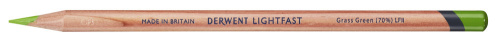 Карандаш масляный Derwent "Lightfast" Зеленый травяной (70%) / Grass Green (70%) (**)