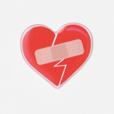 Стикер объемный "Хартбрейк"