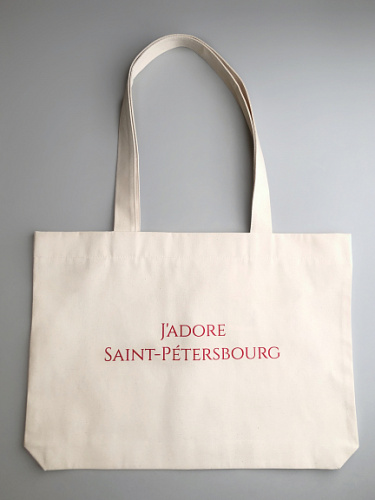 Сумка "J'adore Saint-Petersbourg" красная