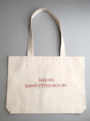Сумка "J'adore Saint-Petersbourg" красная