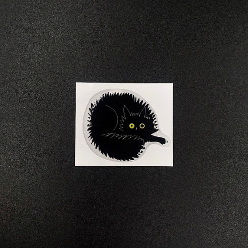 Стикер объемный "Тревожный котик Тучка"