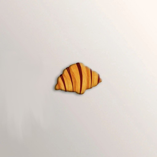 Стикер объемный "Круассан"