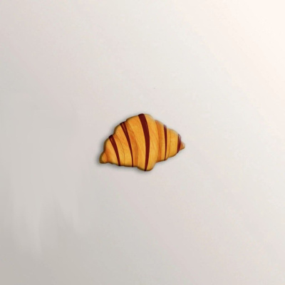 Стикер объемный "Круассан"