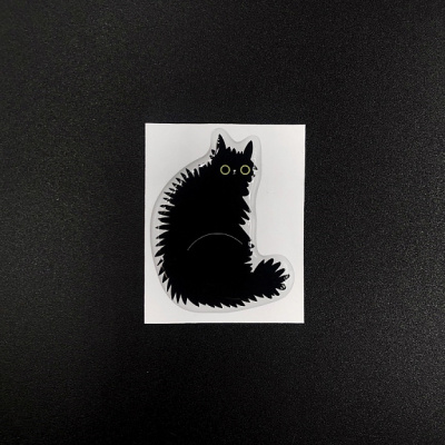 Стикер объемный "Тревожный котик Феликс"