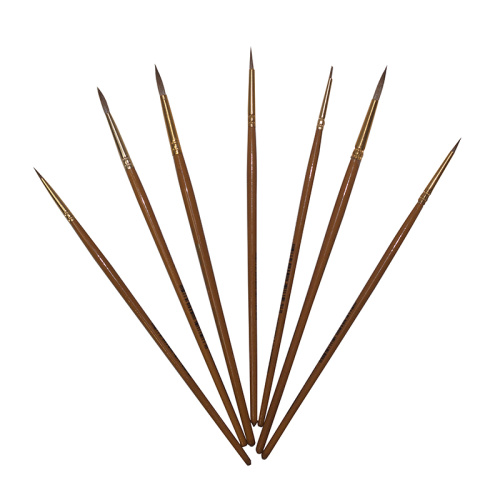 Кисть колонок круглая "Pinax Creative" короткая ручка