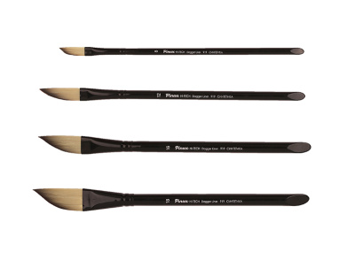 Кисть синтетика №8 даггер лайнер Pinax "HI-TECH 919" короткая ручка, акрил