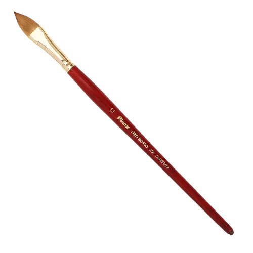 Кисть синтетика №12 овальная "язык" Pinax "Oro Rosso 756" короткая ручка