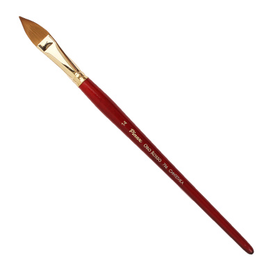 Кисть синтетика №14 овальная "язык" Pinax "Oro Rosso 756" короткая ручка