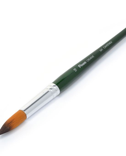 Кисть синтетика №18 круглая Pinax "Creative 341" короткая ручка