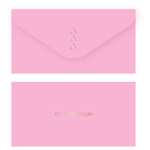 Конверт для денег MESHU "Лотос", 85*164 мм, soft-touch, фольга