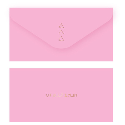 Конверт для денег MESHU "Лотос", 85*164 мм, soft-touch, фольга