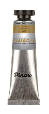 Гуашь Pinax, туба 15 мл, Охра желтая