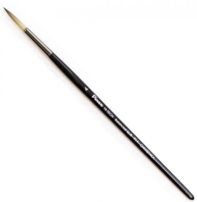 Кисть синтетика №4 круглая Pinax "HI-TECH Balanced Quilll 914" короткая ручка